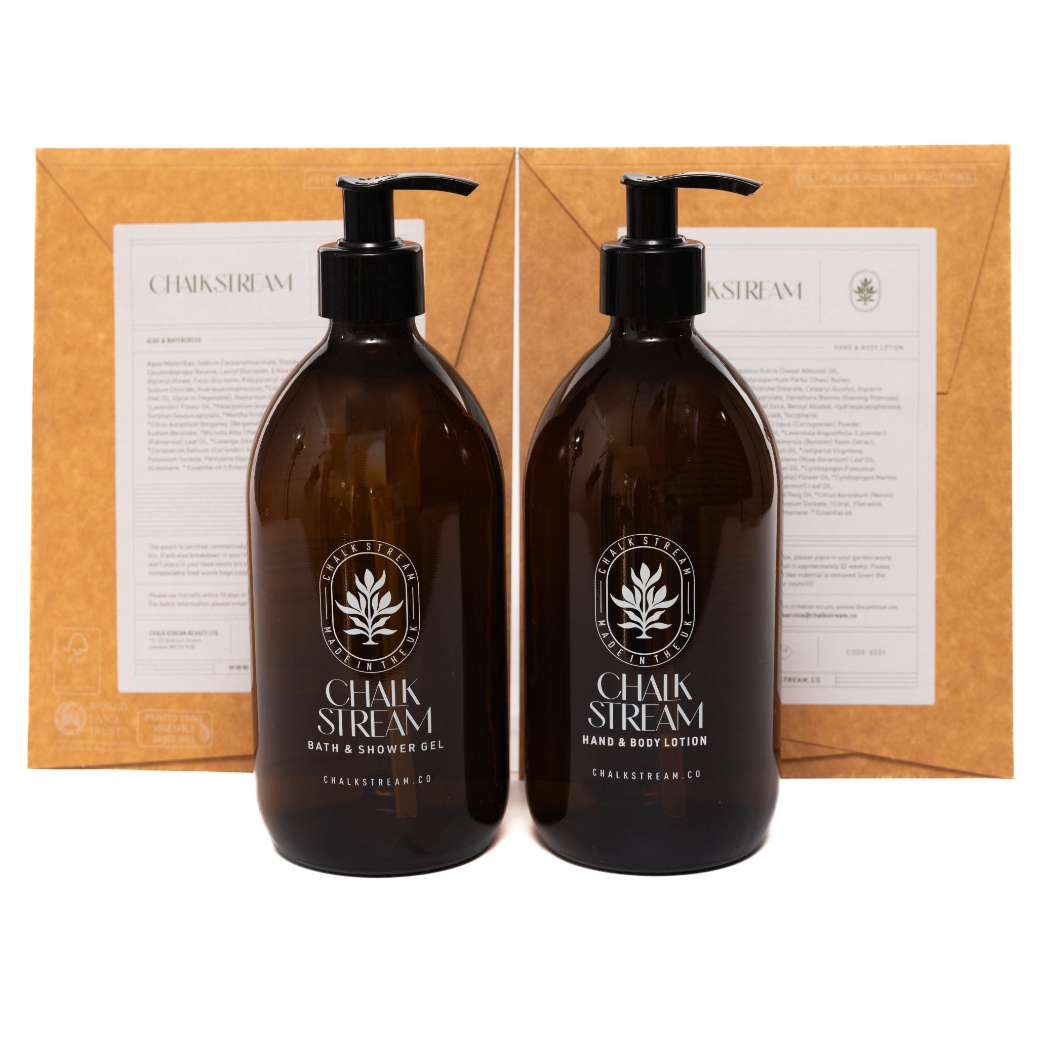 Aloe &amp; Watercress Bath &amp; Shower Gel with Hand &amp; Body Lotion Set